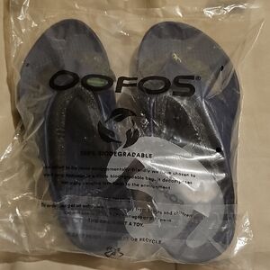 Unisex OOFOS Blue Comfort Slides